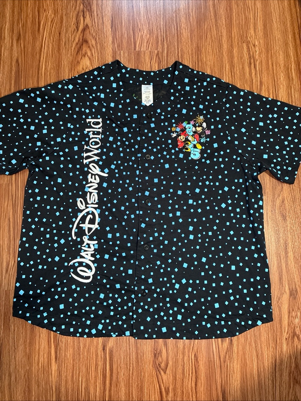 Walt Disney World Mickey Mouse Baseball Jersey 2025 Double Sided Embroidered 3X